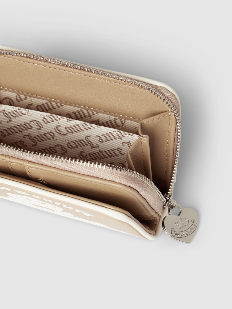 Portemonnaie mit Label-Details Modell 'HEATHER' in sand