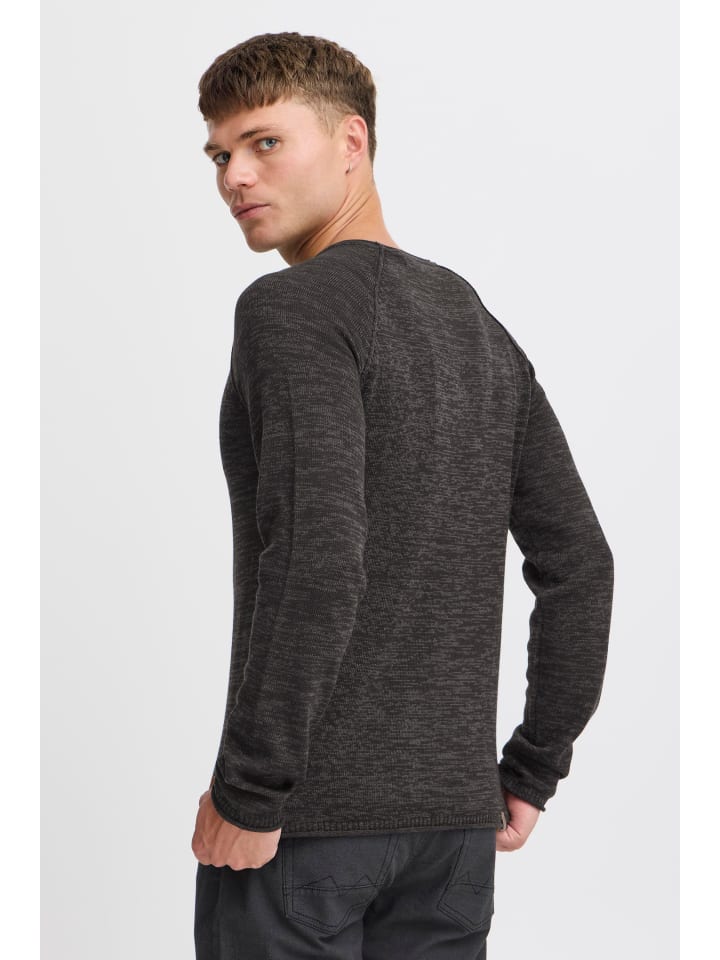 BLEND Strickpullover BHDan 20700587ME Strickpullover mit aufgerollten Säumen in Schwarz günstig kaufen