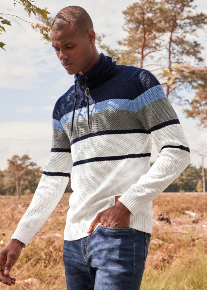 Pullover mit Schlauchkragen