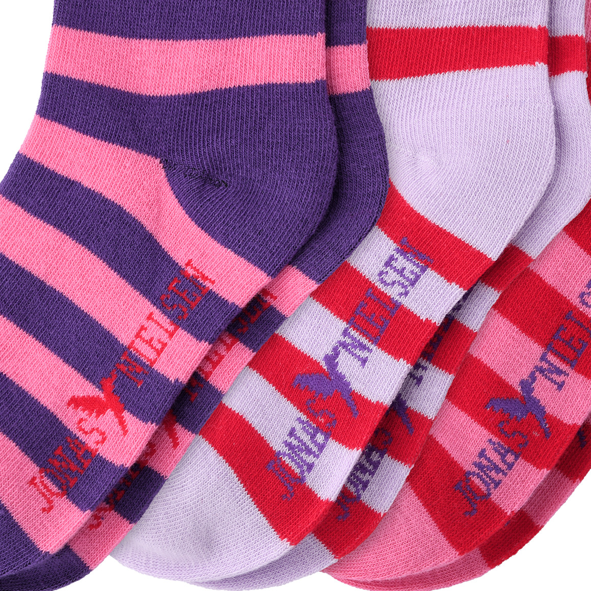 3 Paar Mädchen Socken in verschiedenen Farben