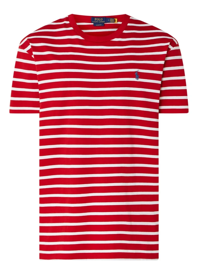 Ralph Lauren T-shirt with stripe print and logo embroidery