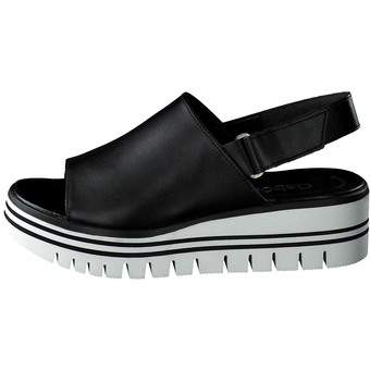 Gabor Plateau Sandale in schwarz