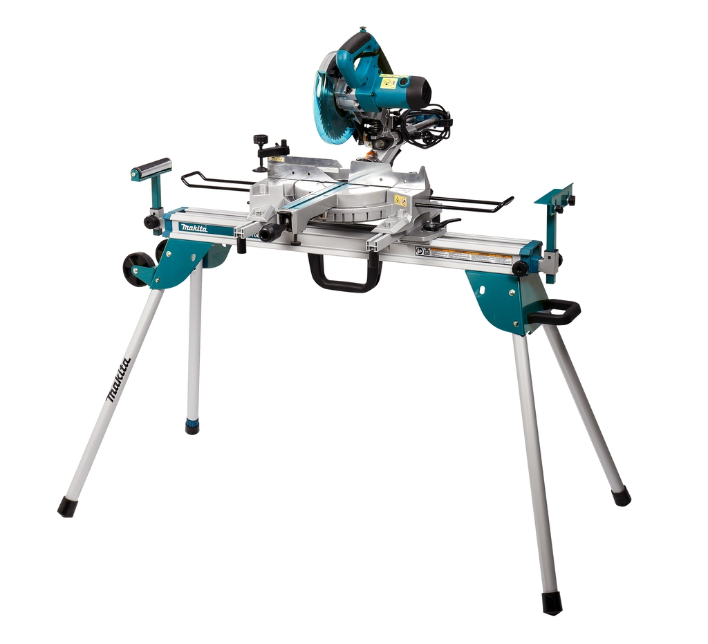 Troncatrice telescopica Makita LS0815FLNX da 216 mm, 1400 Watt + supporto DEBWST06