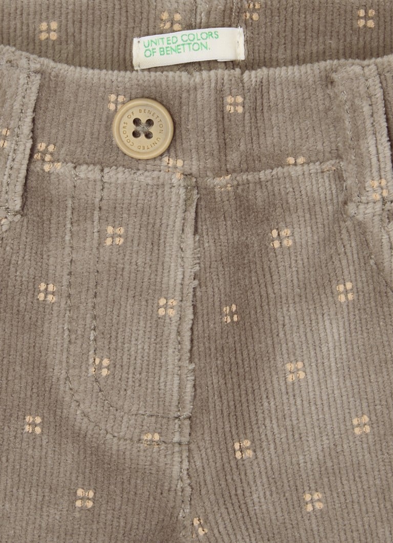Calça jegging skinny de veludo cotelê da Benetton