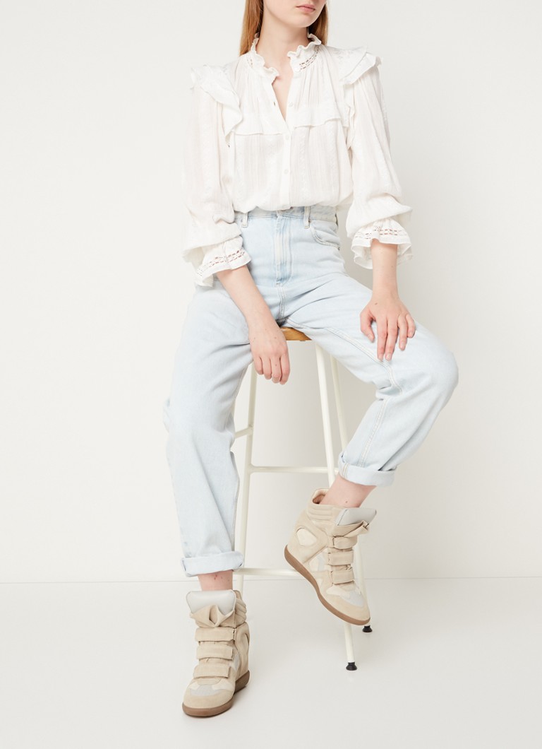 Isabel Marant Bekett sneakerwedge van zamšādas