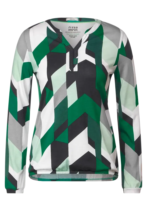 CECIL Langarmshirt mit Grafikprint