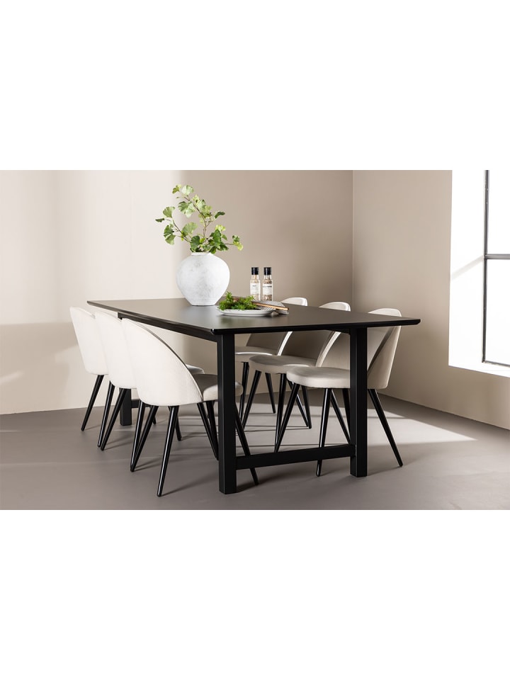 ebuy24 Essgruppe Oslo (7-teilig) Beige 220 x 100 cm günstig kaufen onesize