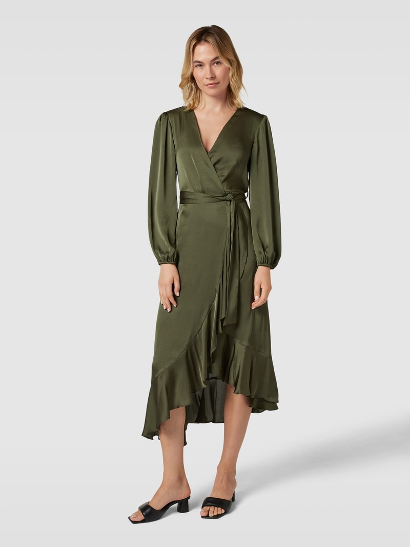 Maxikleid in Wickel-Optik Modell 'POSITANO' in khaki