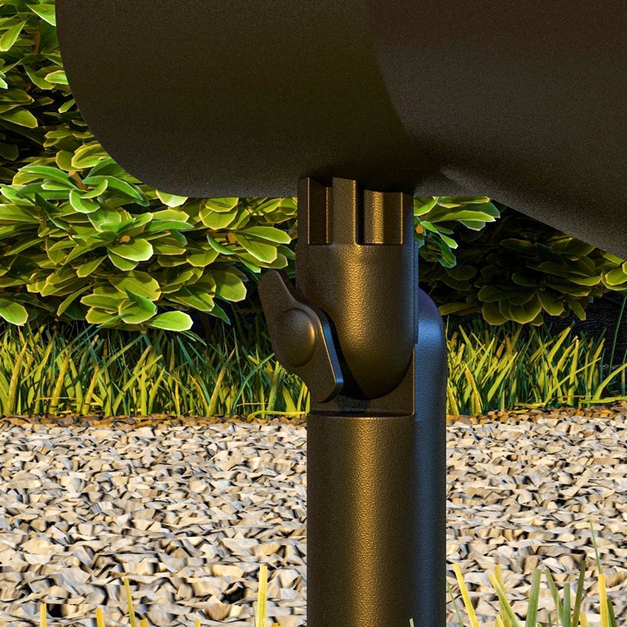 Outsunny Solarleuchten 2 Stück Solarlampen Solar Gartenleuchte mit 2 Lichtfarben