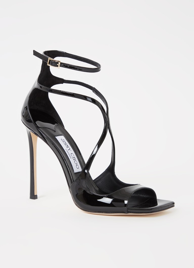 Sandale Jimmy Choo Azia din piele lăcuită
