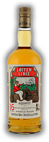 Linie Aquavit Loitens Norwegen 1,0 Liter Linie Aquavit Loitens Norwegen 1,0 Liter Klassischer norwegischer Aquavit. 1	 Liter - Vol 41,5%