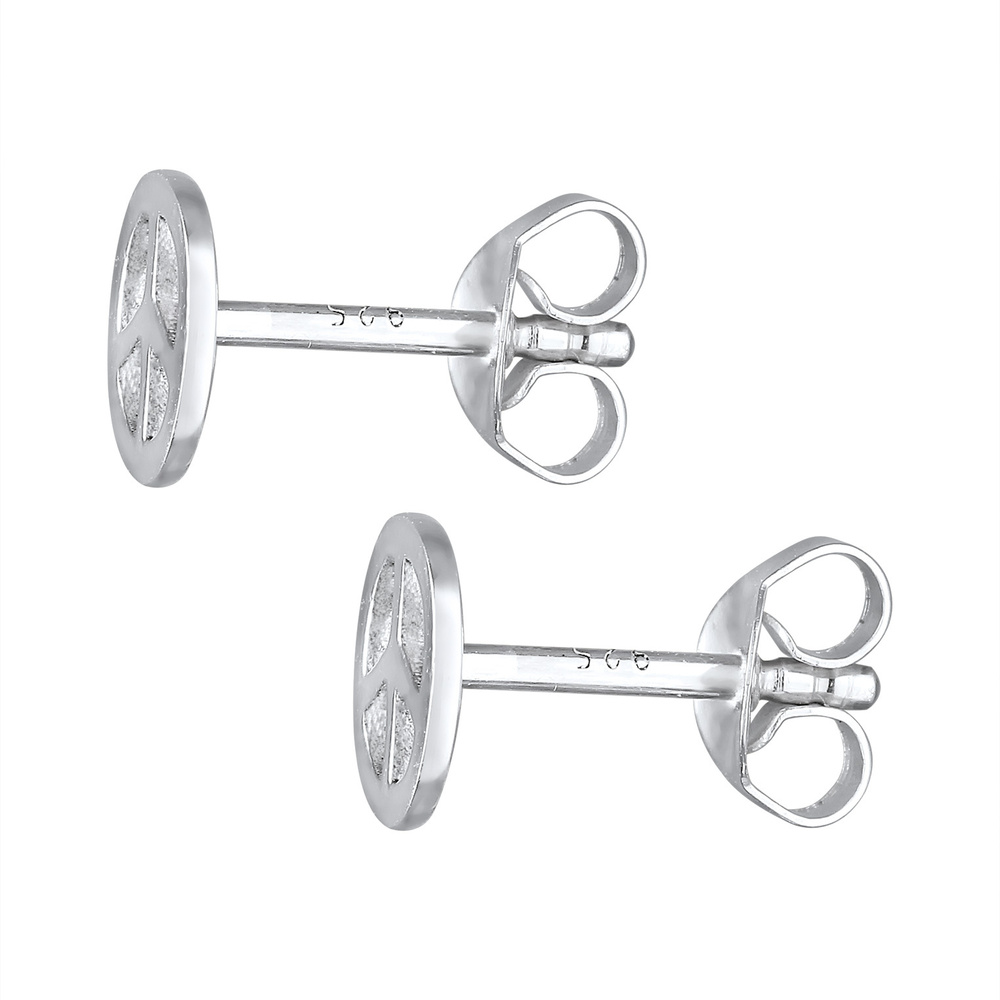 Elli Elli Boucles d'Oreilles Femmes paix symbole bohème hippie en argent sterling 925 Boucles d'oreilles