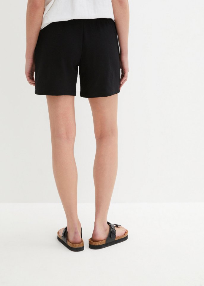 Sweat-Shorts mit hohem Bund