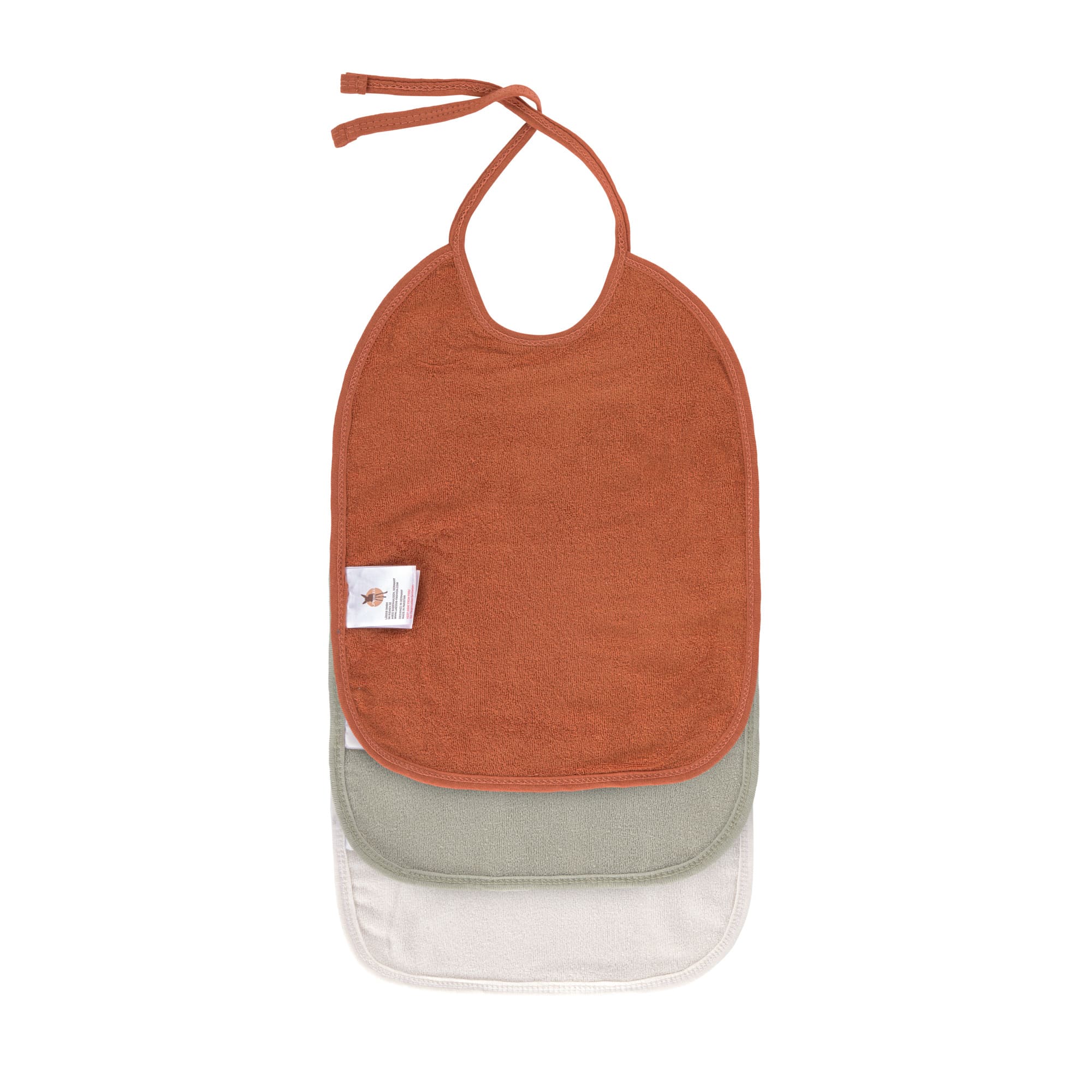 Mull Lätzchen (3 Stk) - Bib, Rust Olive Milky