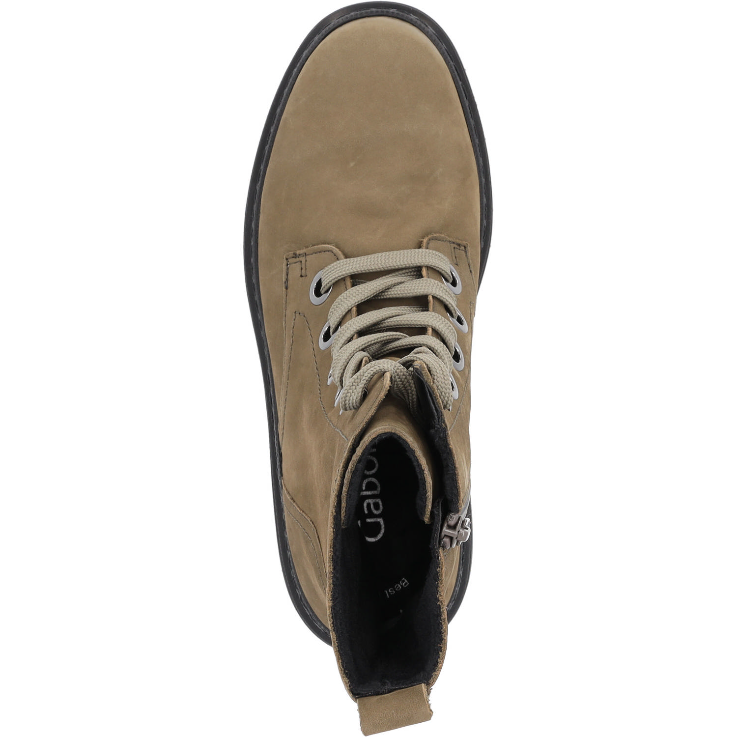 Gabor 91.721, Schnürstiefeletten, Damen, Grün (oliv)
