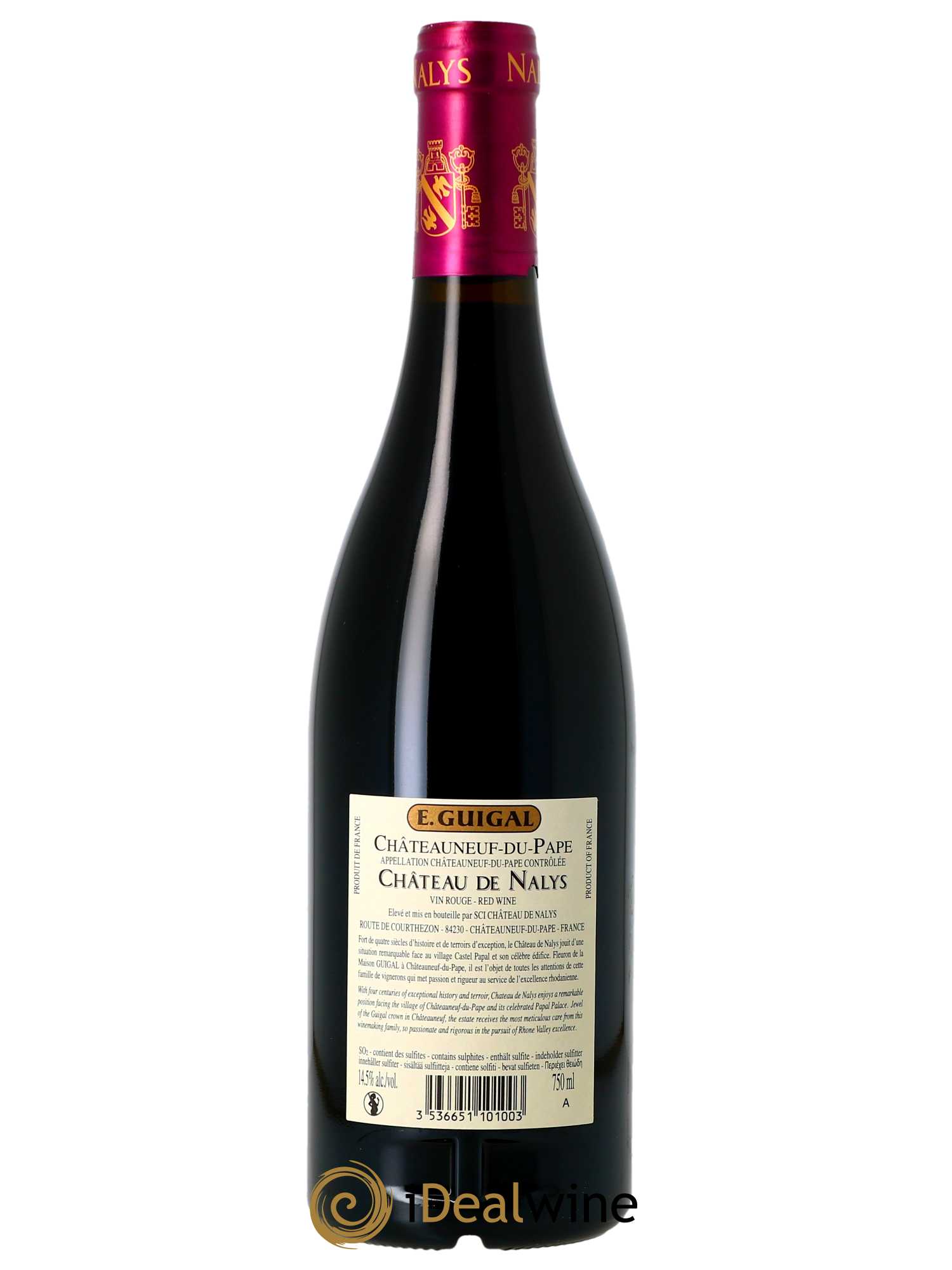 Châteauneuf-du-Pape Château de Nalys  2016 - Lot de 1 Bouteille
