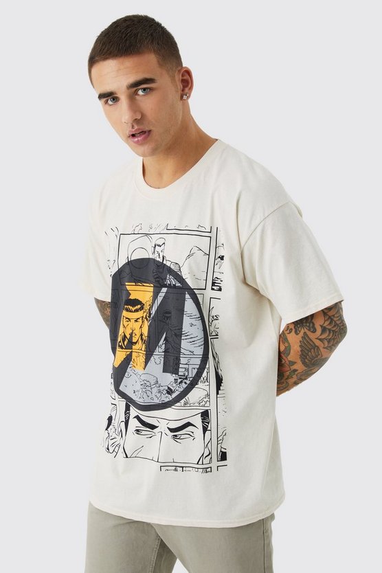 Oversize T-Shirt mit lizenziertem Action Man Print