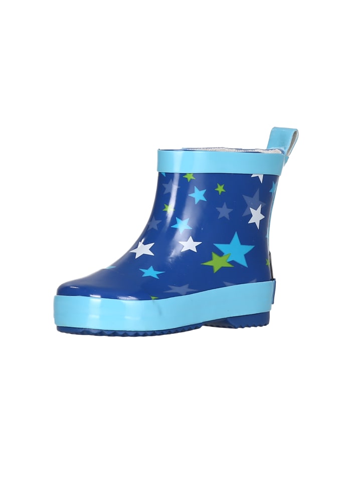 Playshoes Gummistiefel Halbschaft Sterne in Blau günstig kaufen