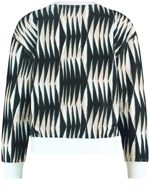 Gemustertes Langarmshirt aus Baumwolle