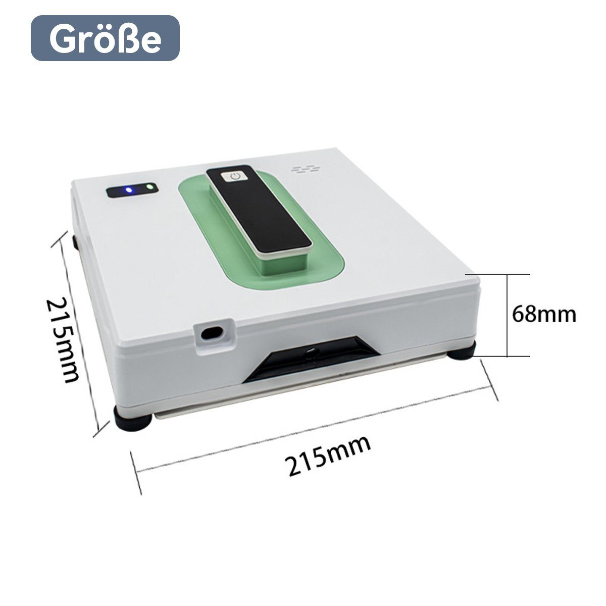 DOPWii Fensterputzroboter Fensterreiniger Roboter,Fenstersauger,2500Pa,Mit 50 ml Wassertank,72W