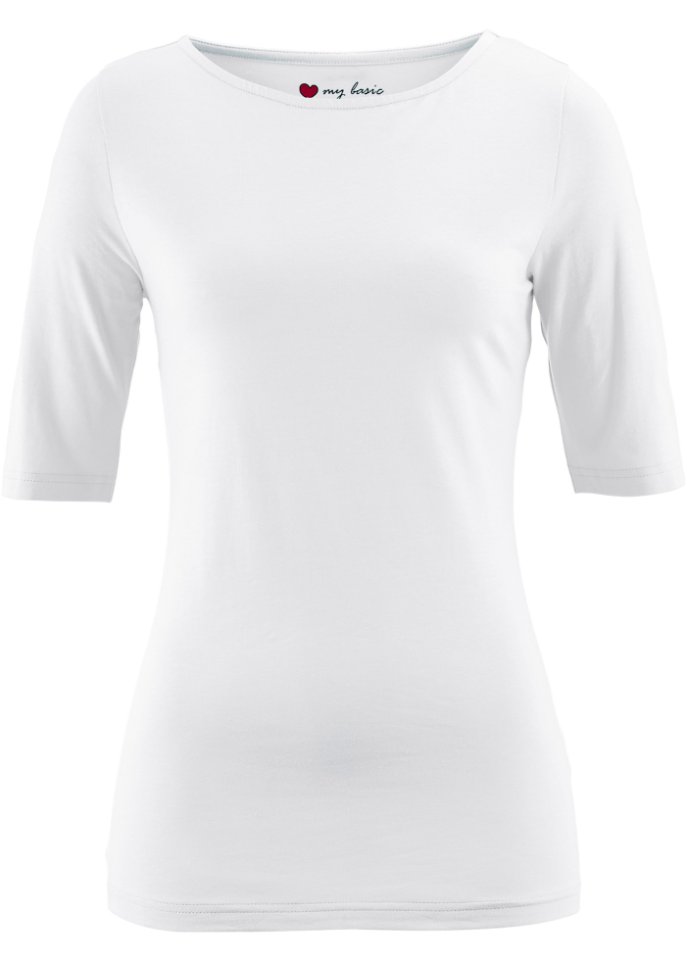 U-Boot-Ausschnitt-Shirt