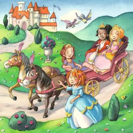 Kinderpuzzle ab 5 Jahren - Kleine Prinzessinnen - 49 Teile