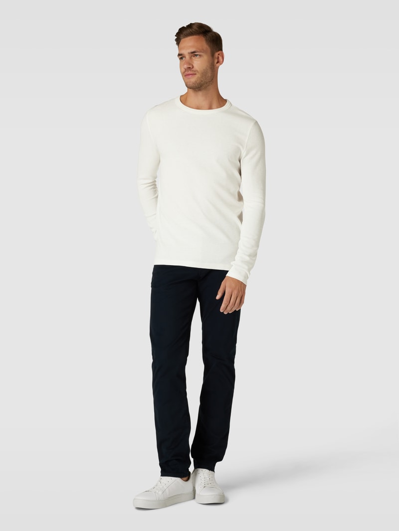 Longsleeve mit Label-Print in offwhite