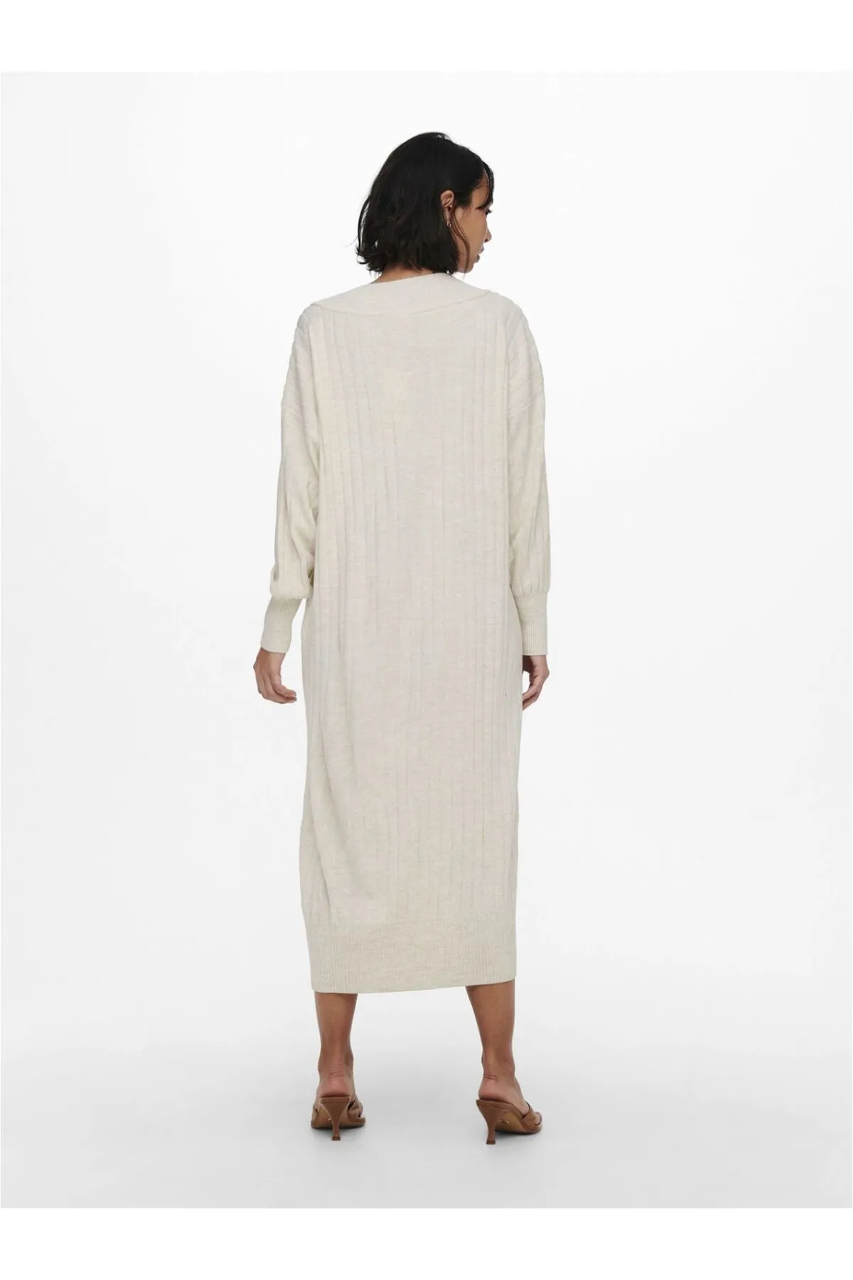 Only  Strickkleid ONLNEW TESSA L/S MIDI V DRESS KNT NOOS
