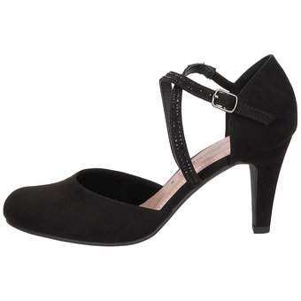 Via della Rosa Spangenpumps in schwarz