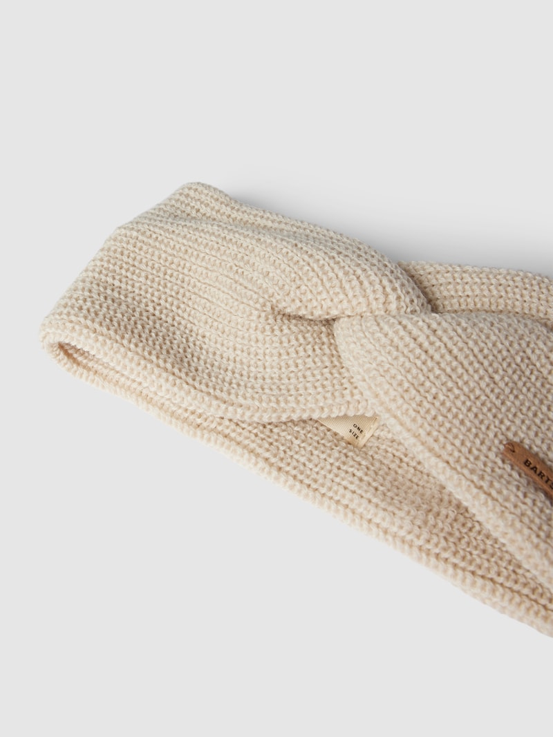 Stirnband mit Label-Detail in offwhite