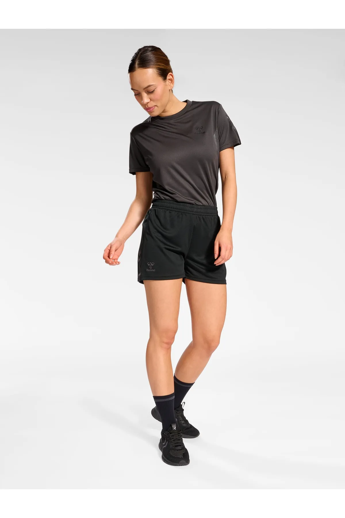 hummel  Kurze Sporthose - Schwarz - Mittlerer Bund