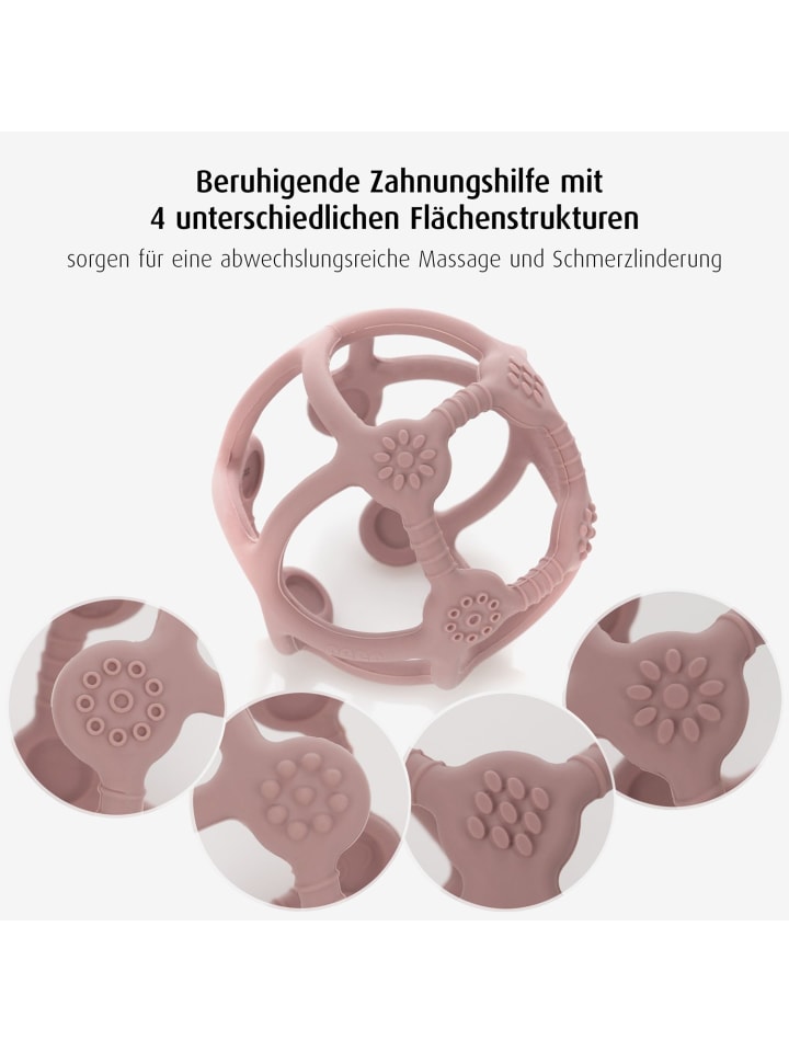 Reer Bite&Play Beiß- und Greifball in Rosa ab 0 Monate günstig kaufen onesize