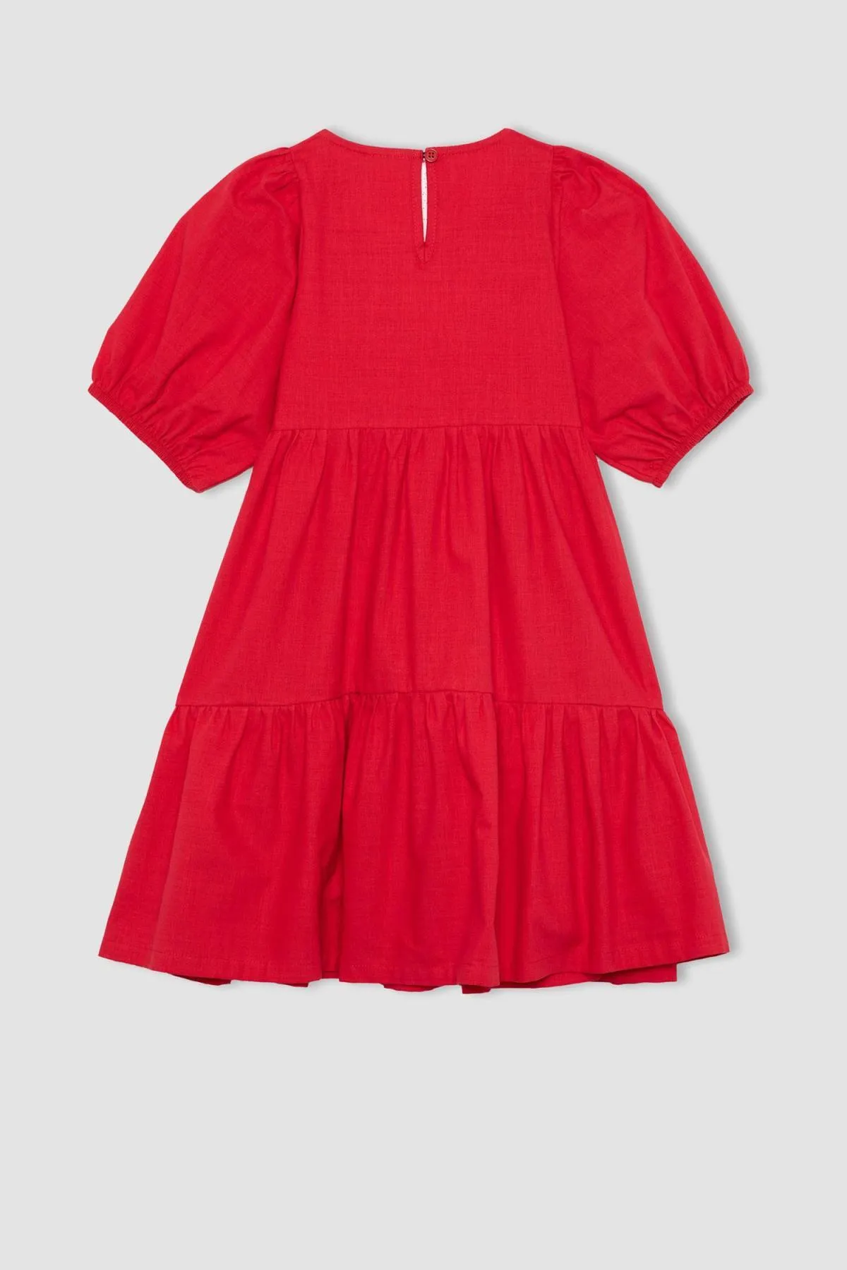DeFacto  Kurzärmliges rotes Kleid für Mädchen B6927a824sm