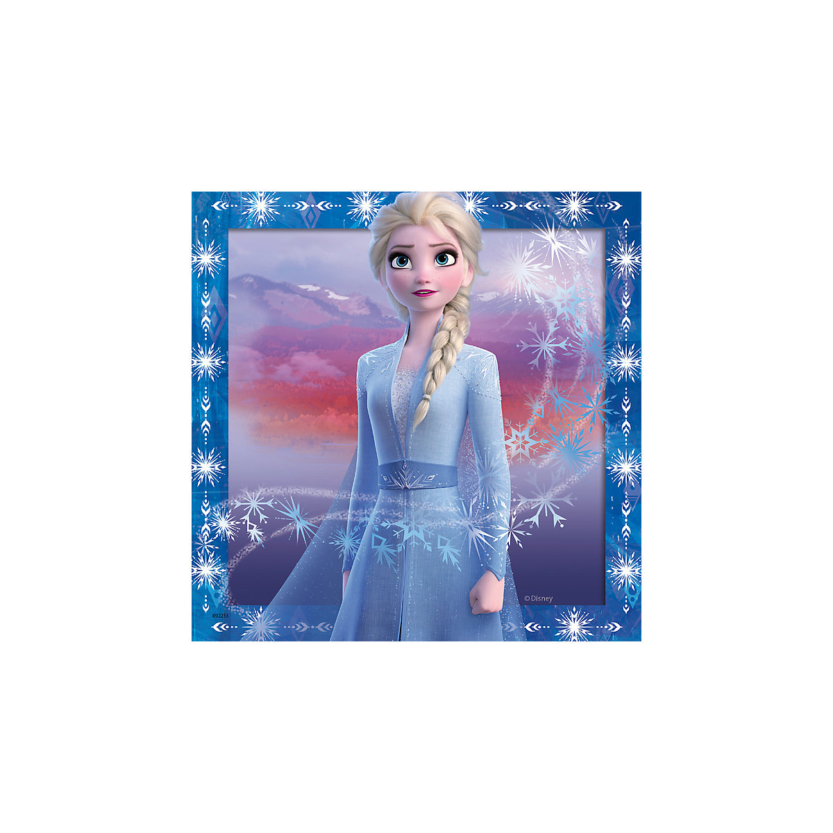 3er Set Puzzle, je 49 Teile, 21x21 cm, Frozen 2