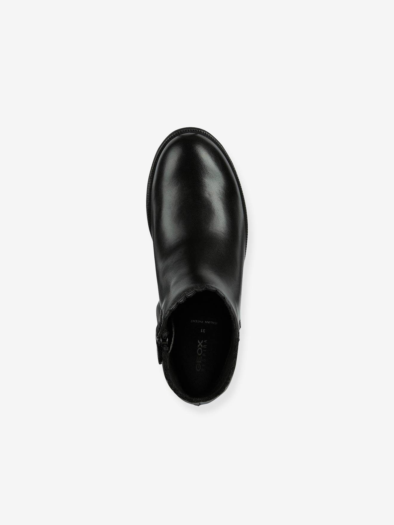 Boots cuir fille Agata GEOX® noir