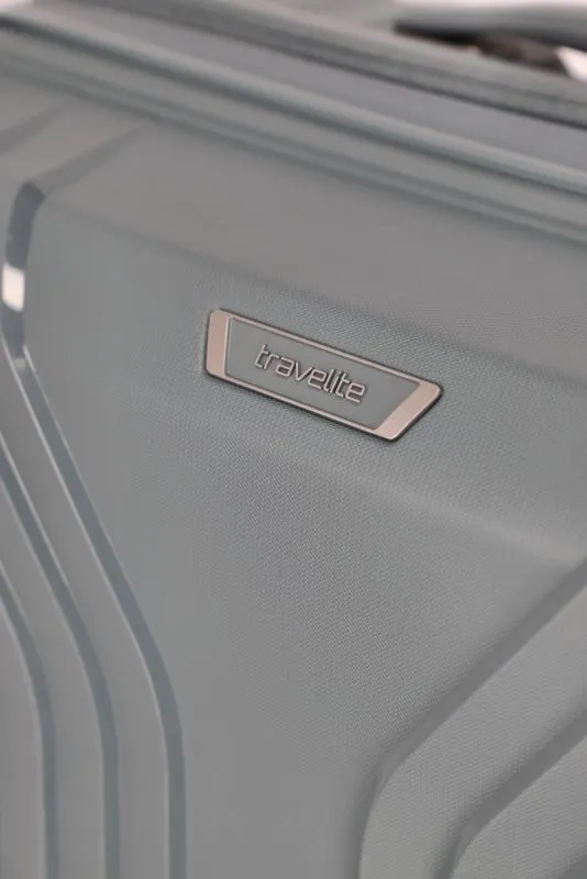 Travelite ELVAA Trolley M mit 4 Rollen (erweiterbar) - Blaugrau