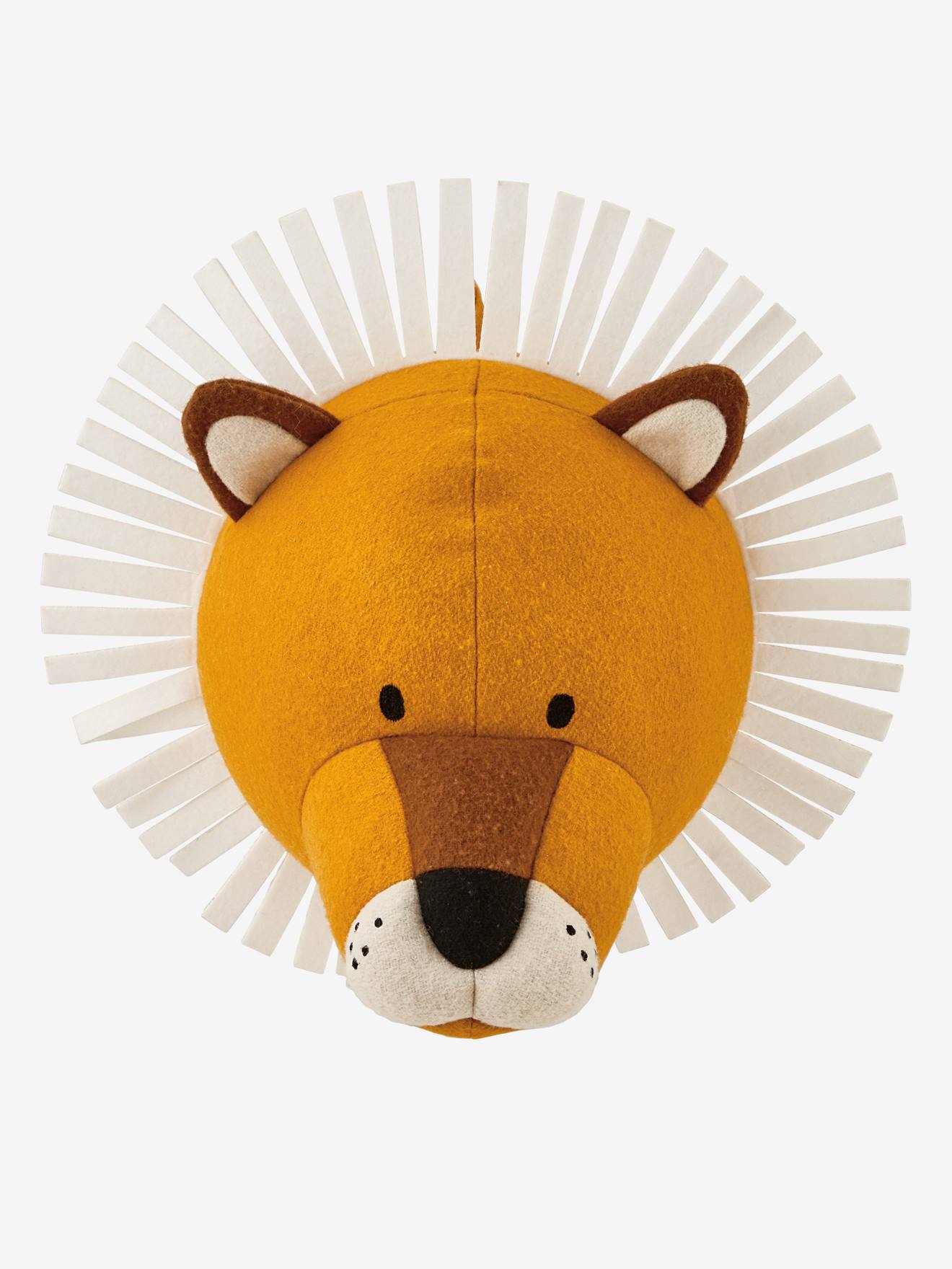 Trophée mural Lion orange