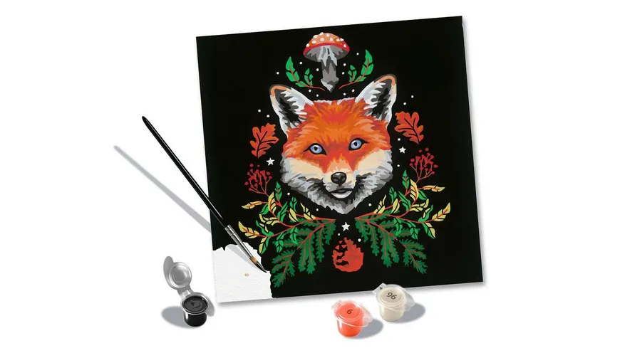 Ravensburger Beschäftigung - CreArt - Malen nach Zahlen – Pixie Cold: Fox – ab 12 Jahren
