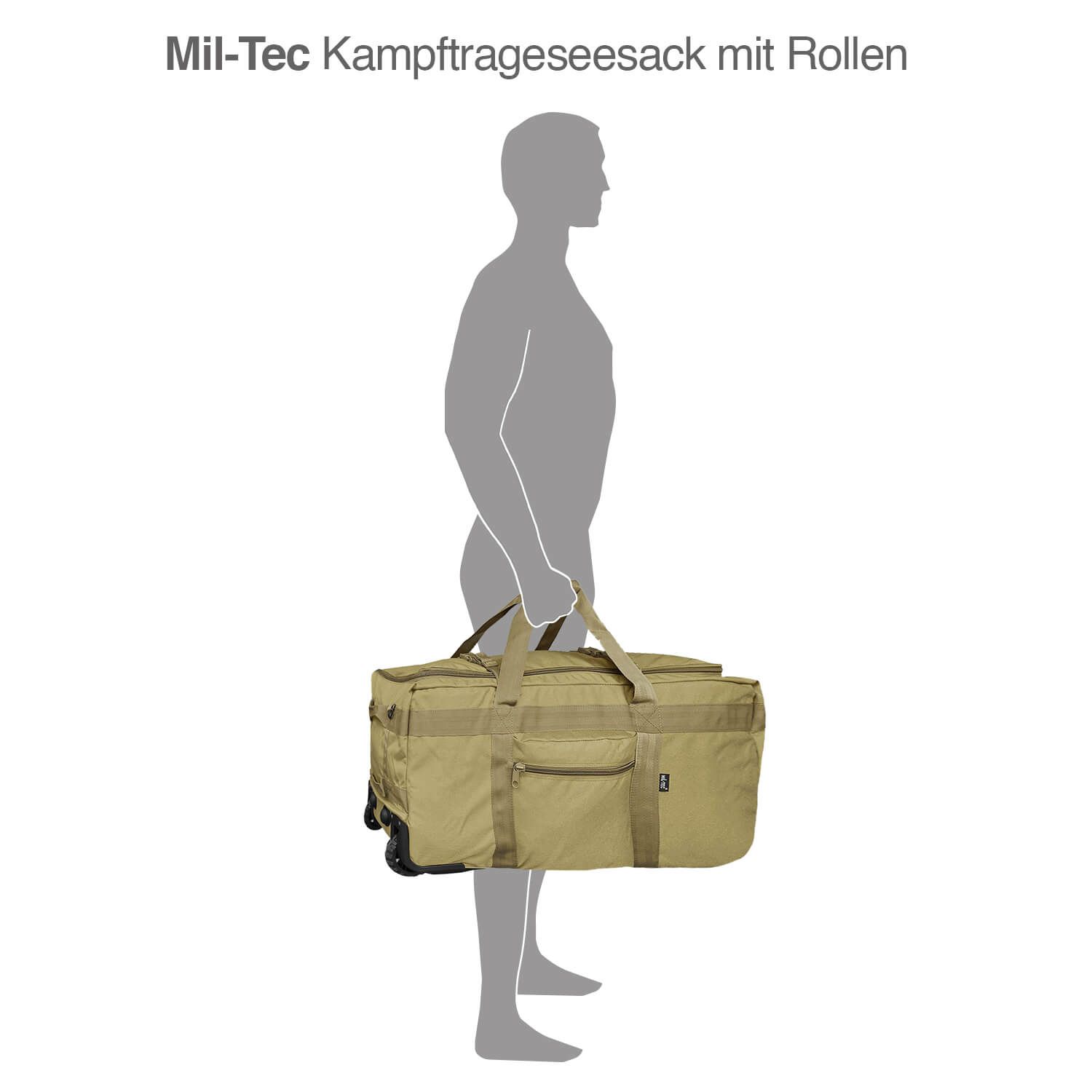 Kampftrageseesack mit Rollen