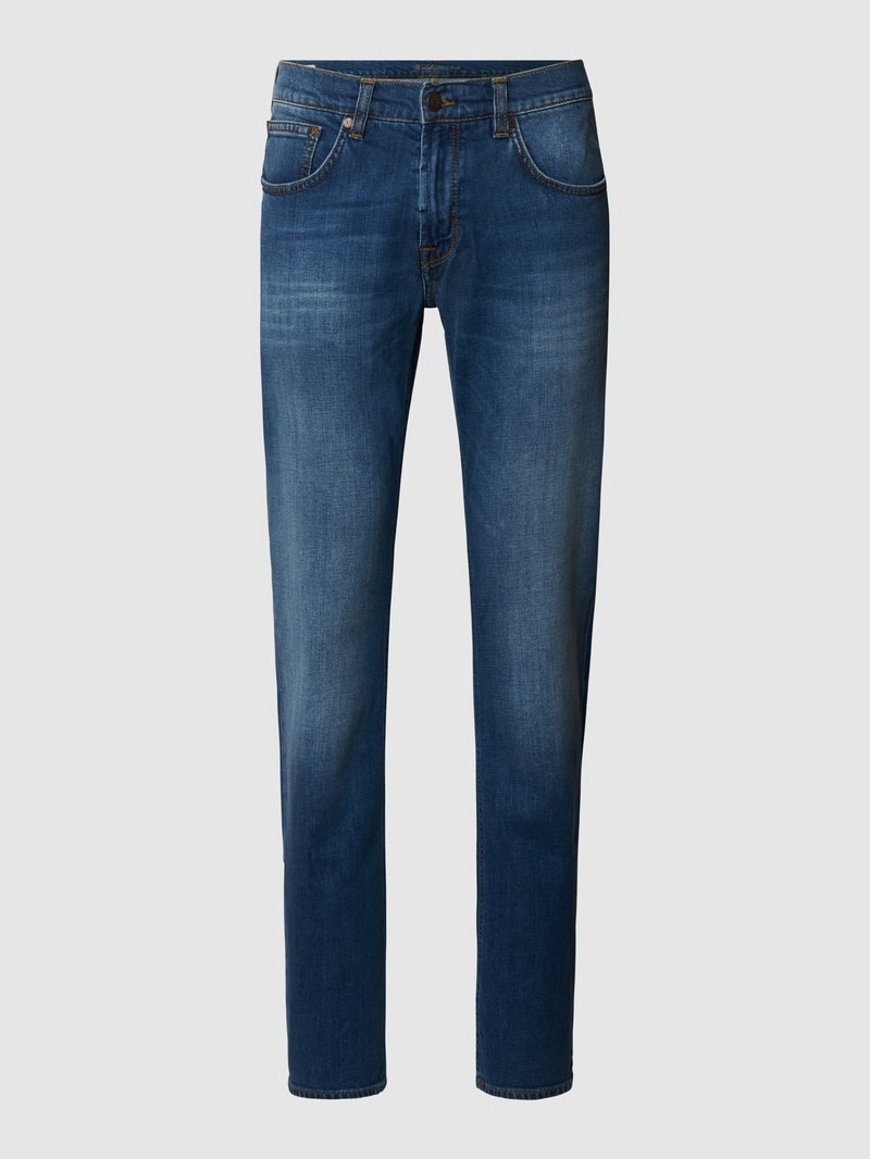 Slim Fit Jeans mit Stretch-Anteil Modell 'John' in hellblau