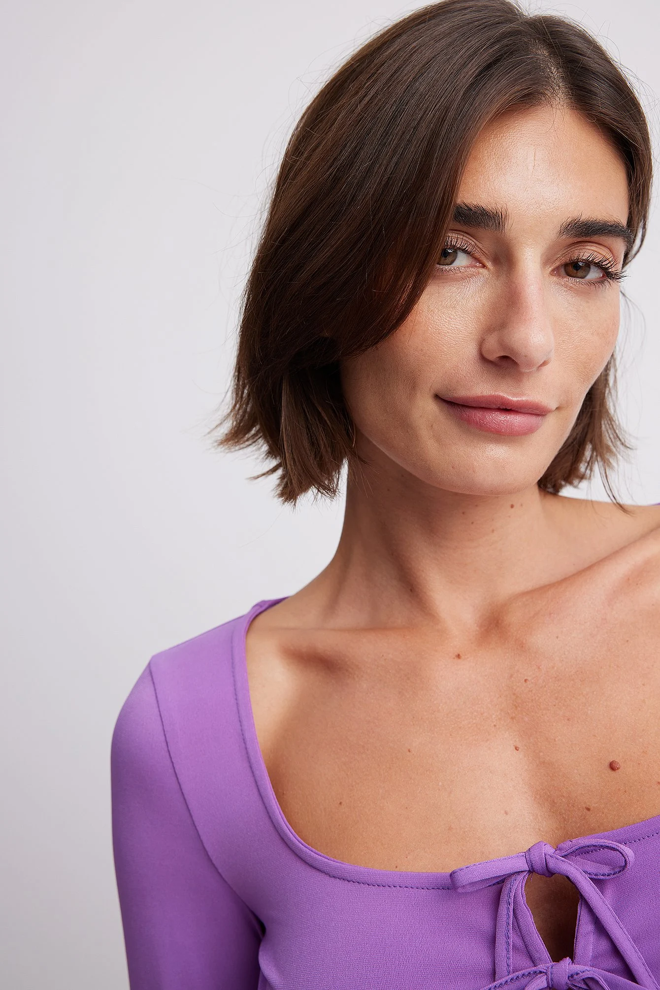 Cropped Top mit Frontdetail
