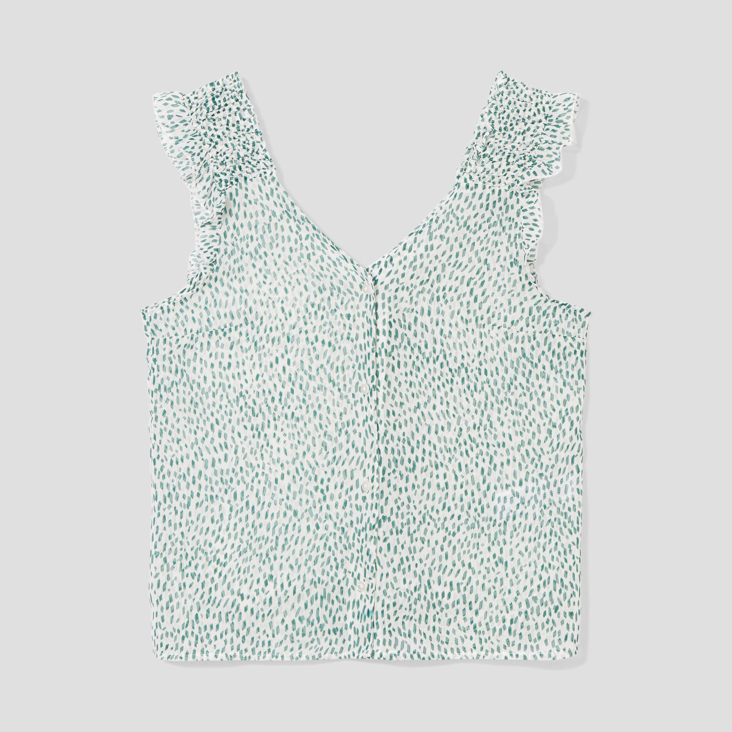 Blouse sans manches blanc femme | Cache Cache