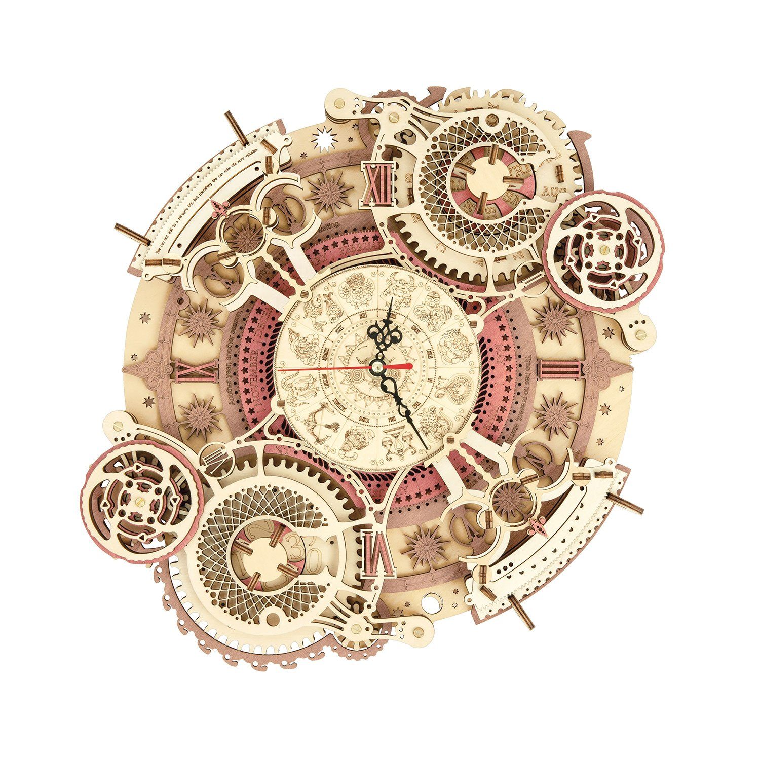 ROKR 3D-Puzzle ROKR Quarz-Wanduhr und Kalender Zodiac Wall Clock, Puzzleteile