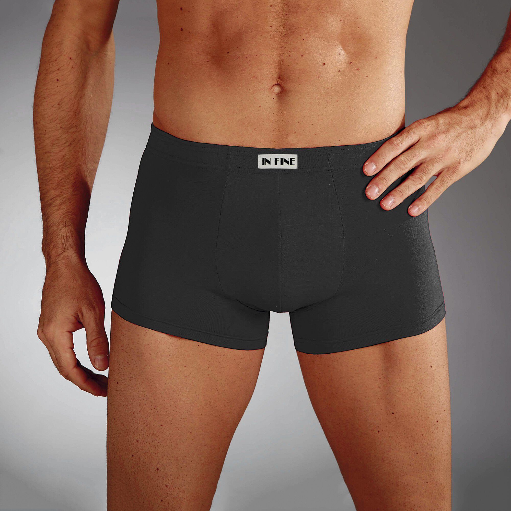 Boxer uni ceinture élastiquée recouverte
