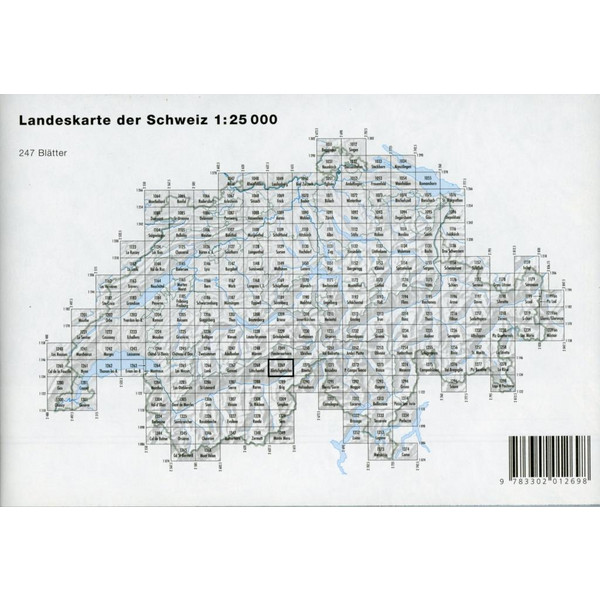 Swisstopo 1 : 25 000 Aletschgletscher - Wanderkarte