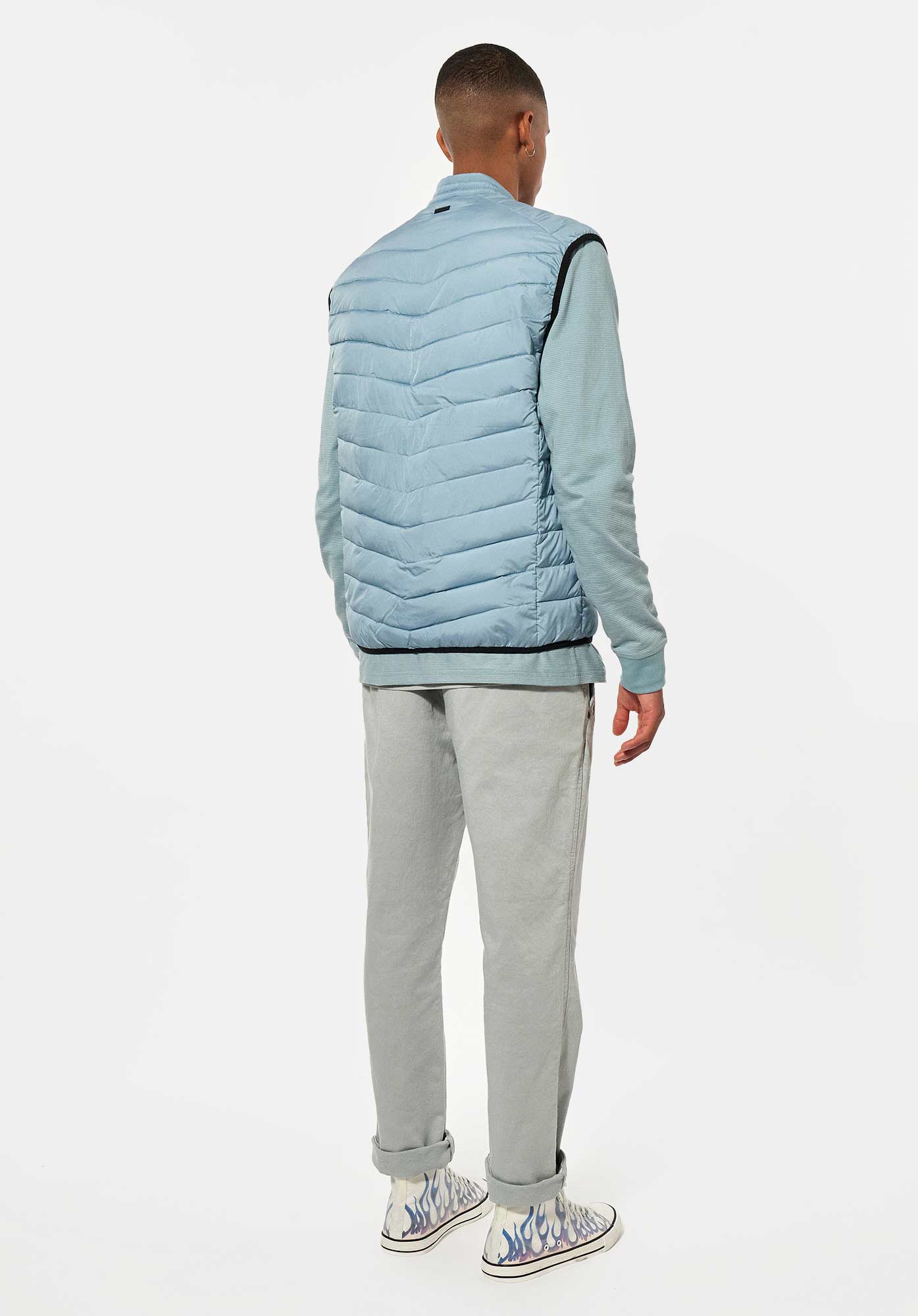 VASCO  Doudoune sans manches bleu clair Homme en 100% polyester recyclé