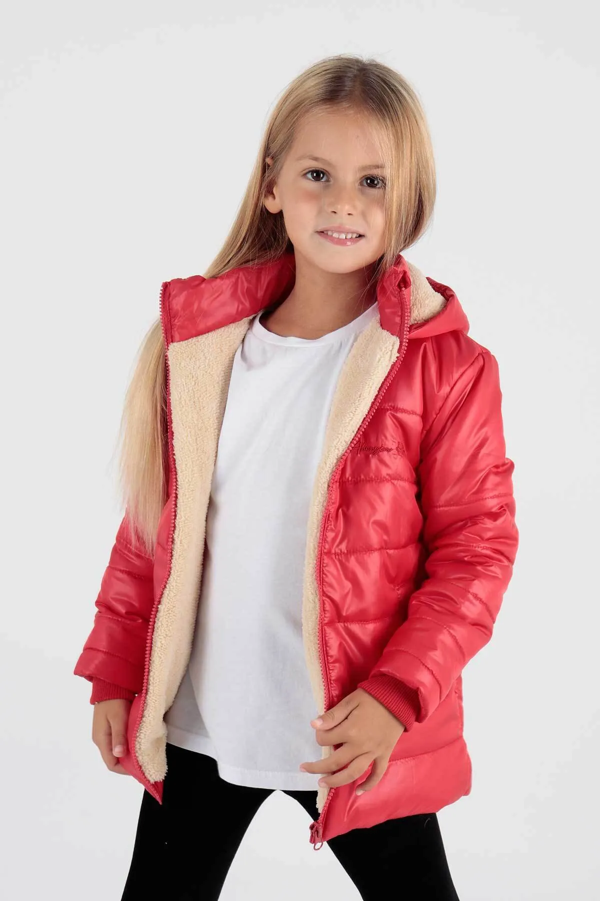 AHENGİM  Welsoft Inside Trend Mantel für Mädchen Ak2236