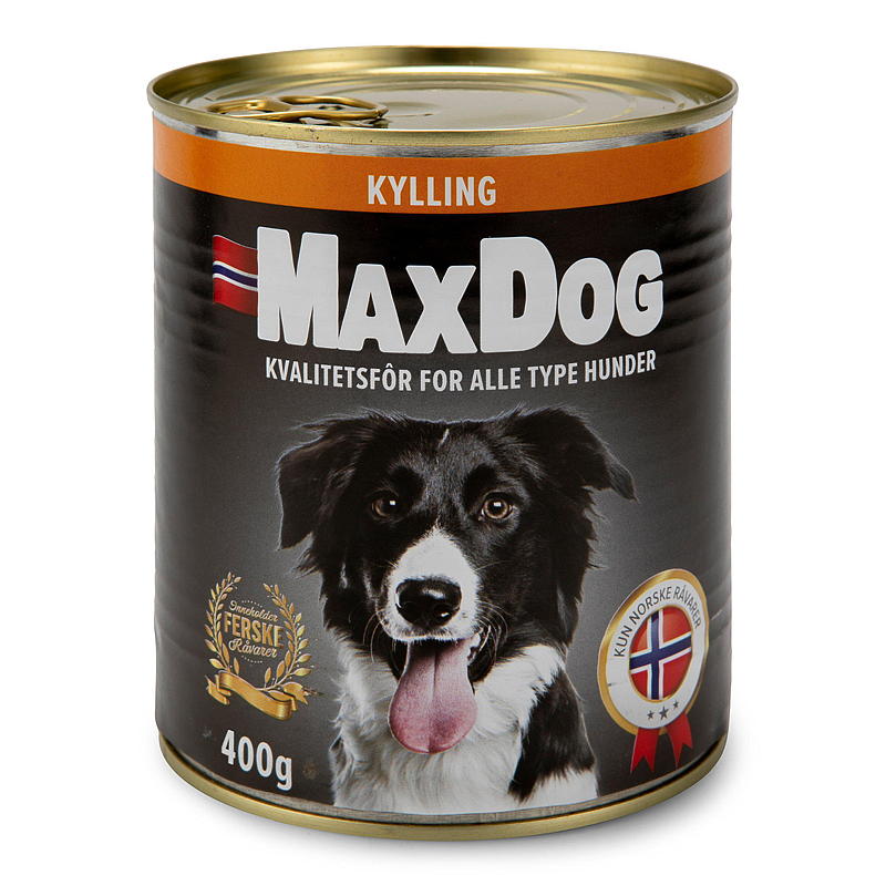 MaxDog Hundemat 400 g kylling MaxDog