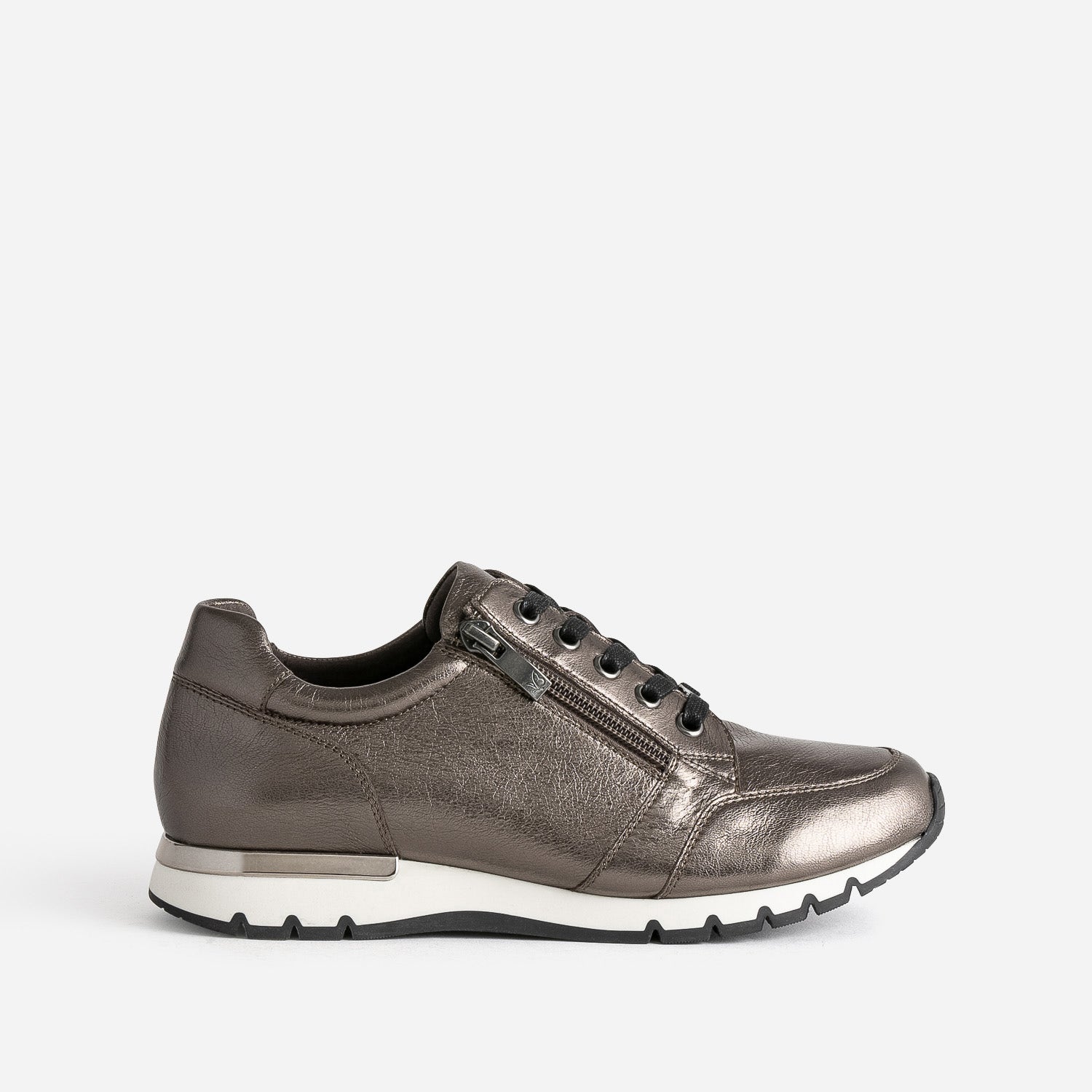 Tennis CAPRICE bronze en cuir