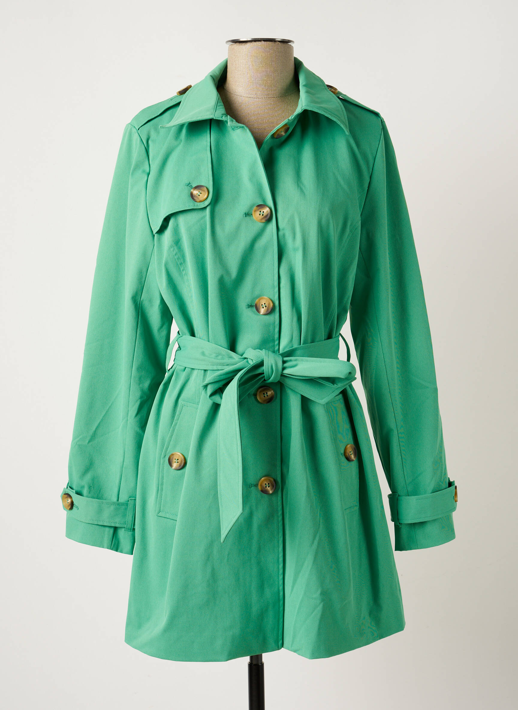 B Young Trenchs Femme couleur vert